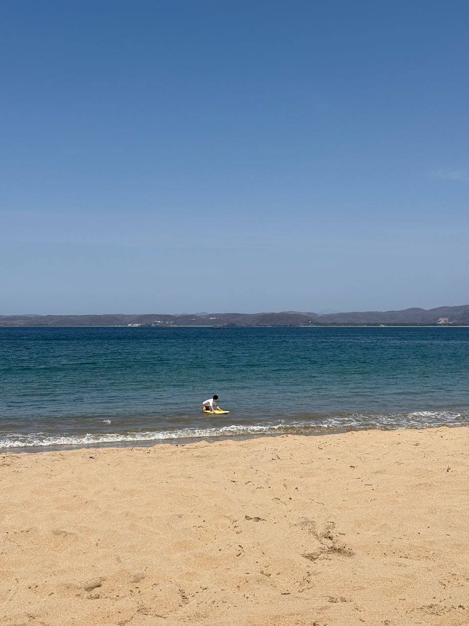 Out in the water at Tamarindo Beach